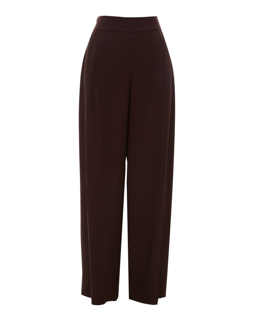 Clothing Vince | Drapey Wide Leg Pant In Black Truffle