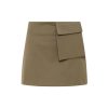 Clothing St Agni | Utilitarian Pocket Mini Skirt In Kelp