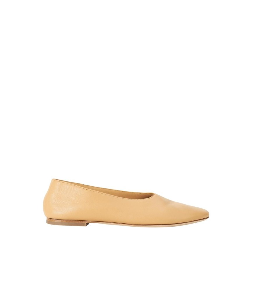 Shoes Staud | Alba Ballet Flat In Porcini