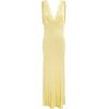 Clothing Maison Essentiele | Vintage Maxi Silk Dress In Pale Yellow