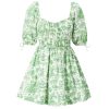 Clothing Staud | Mini Faye Dress In Clover Toile