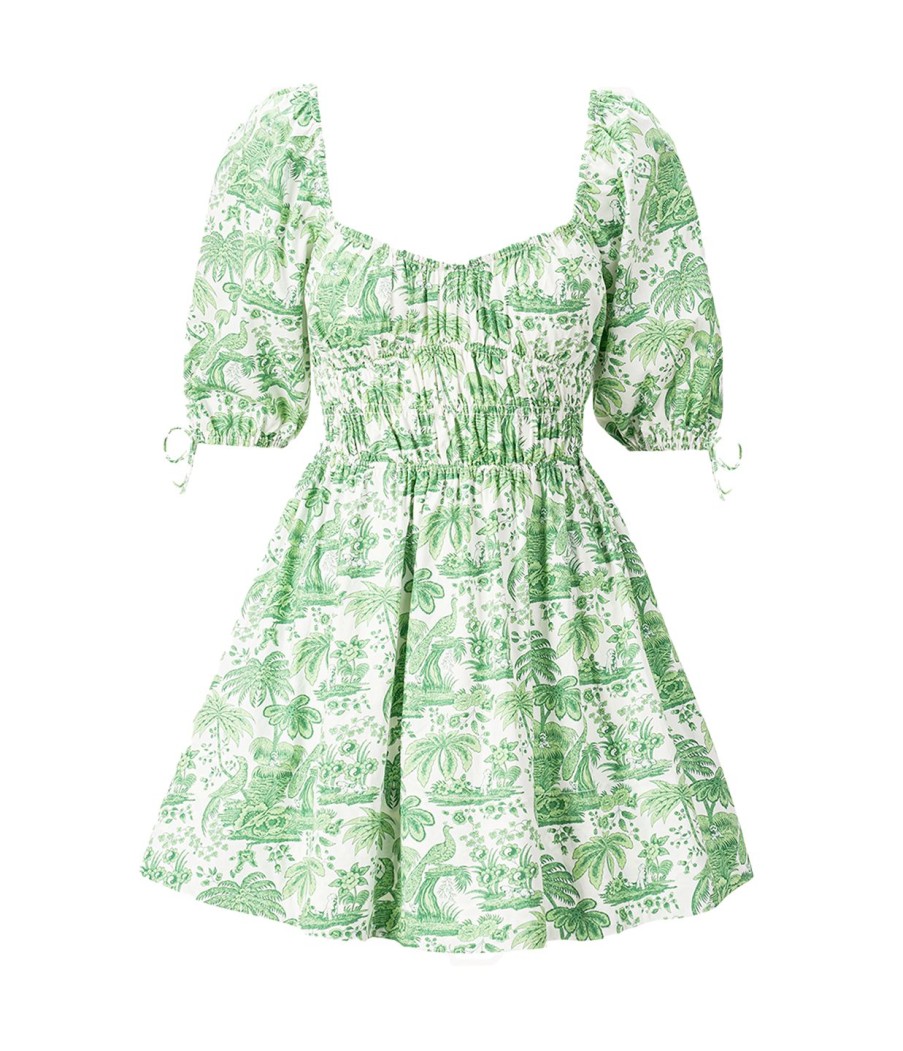 Clothing Staud | Mini Faye Dress In Clover Toile