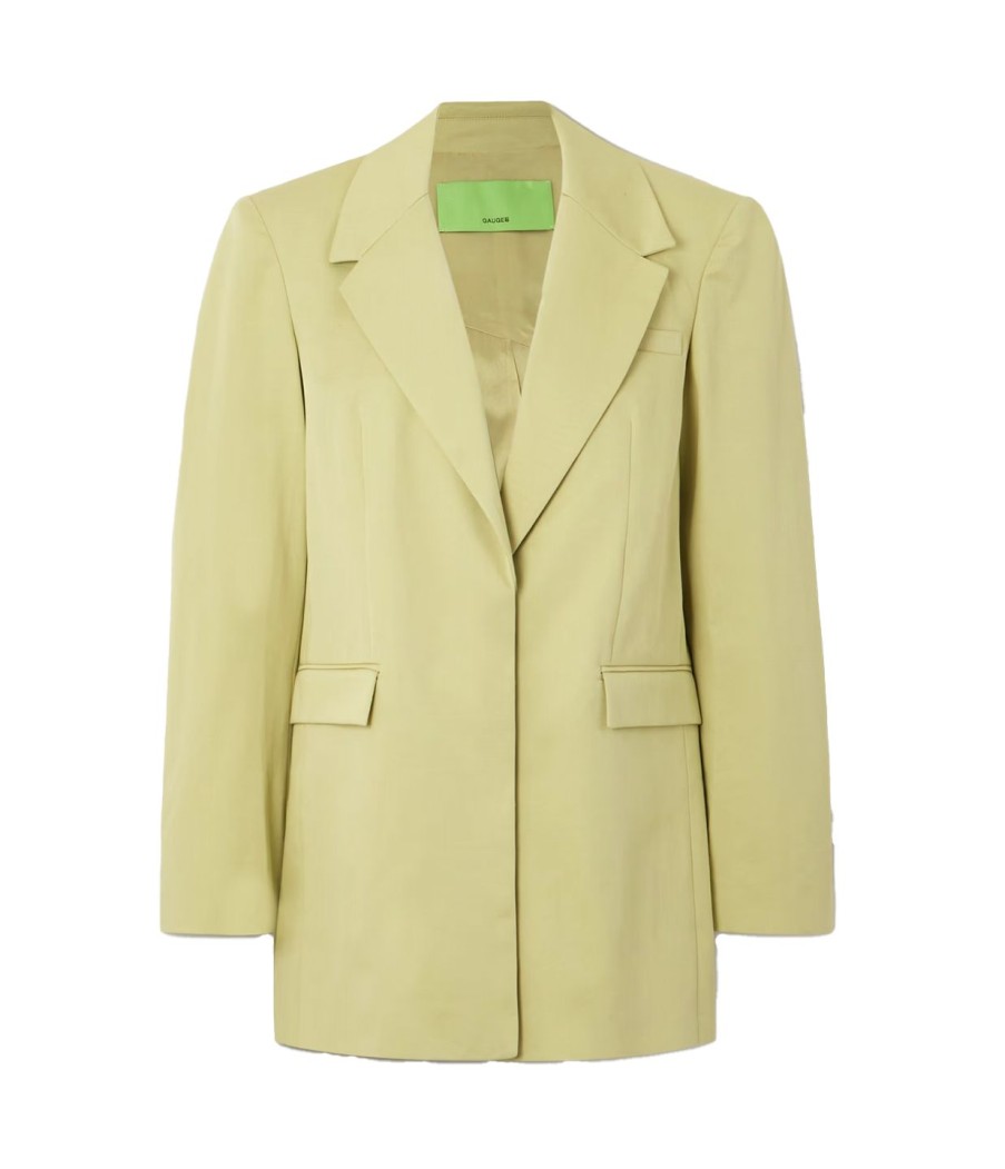 Clothing Gauge81 | Clarens Twill Blazer In Pale Olive