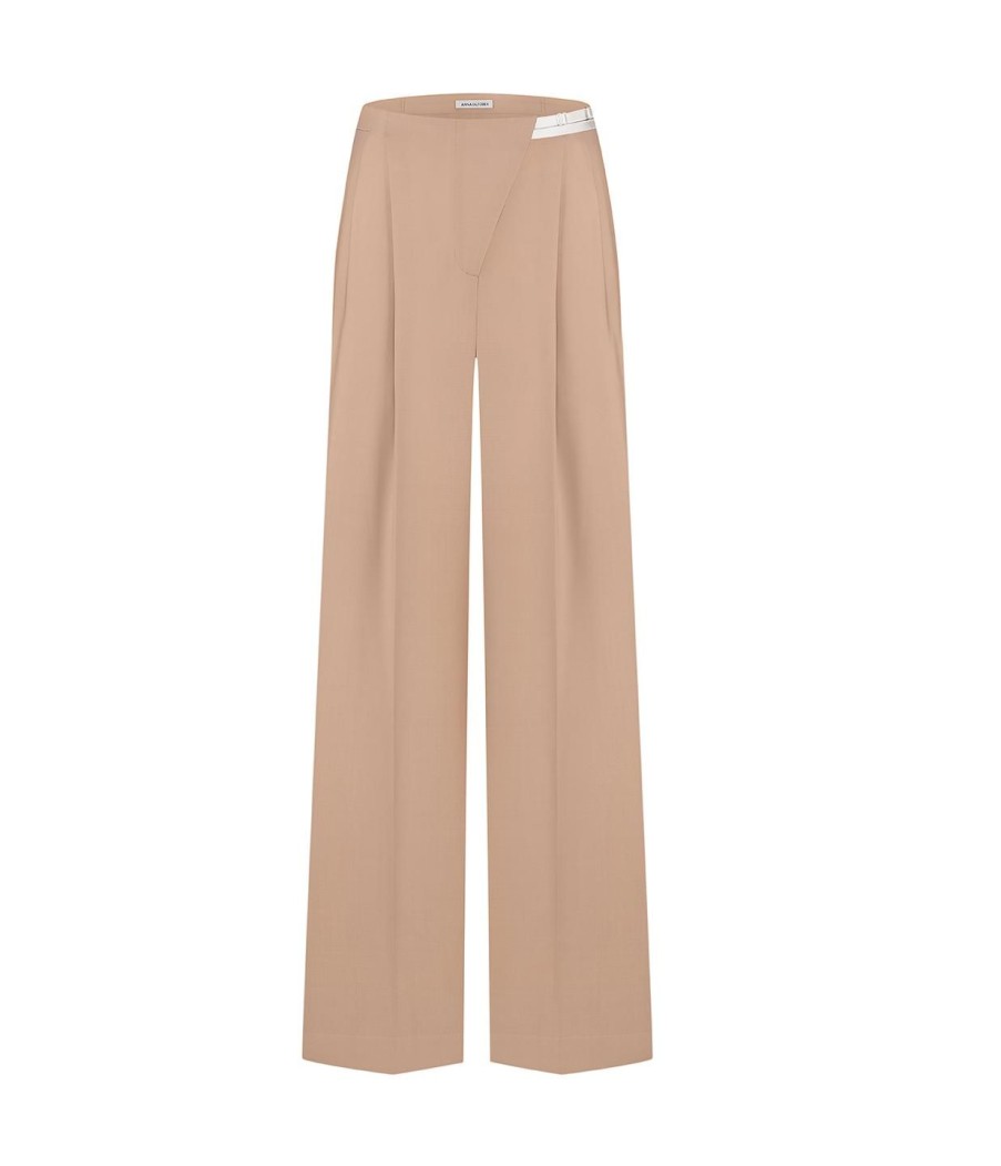 Clothing Anna October | Noemie High Waisted Pant In Peach