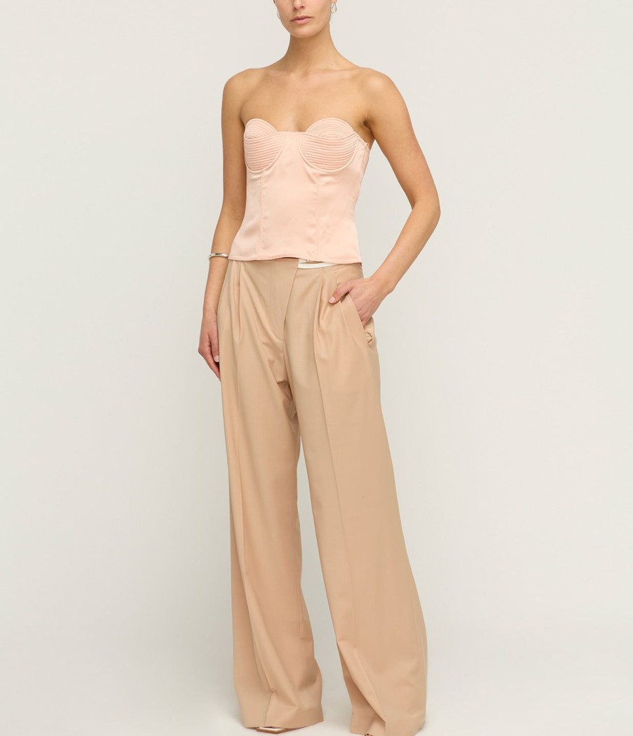 Clothing Anna October | Noemie High Waisted Pant In Peach