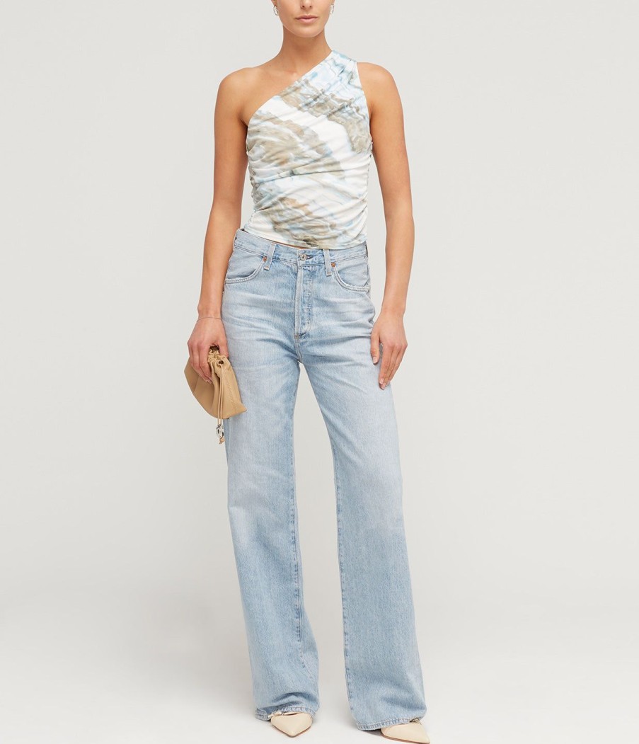 Clothing Anna Quan | Wynter One Shoulder Top In Agate