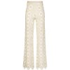 Clothing Sara Cristina | Playa Crochet Wide Leg Pants In Natural Lace