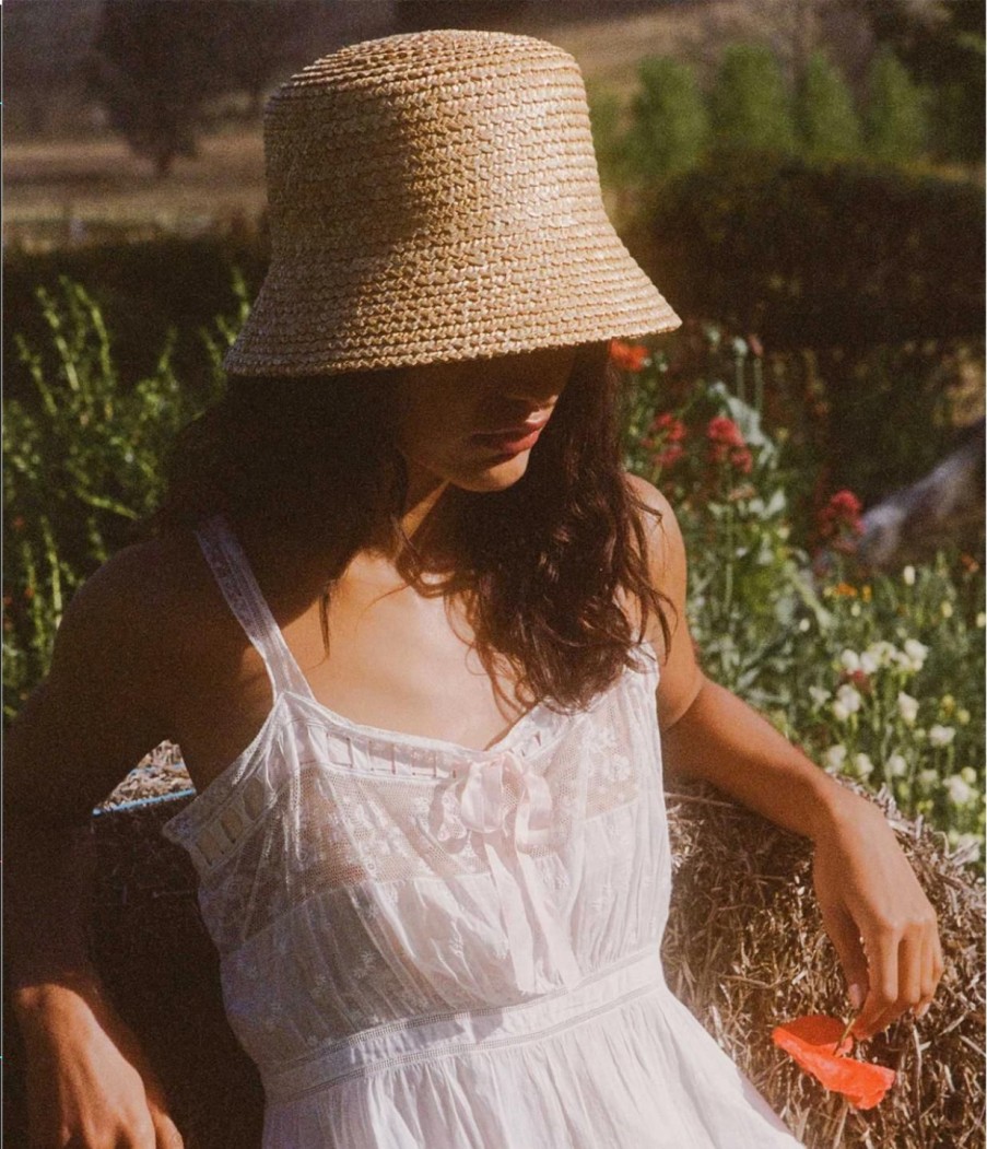 Accessories Lack of Color | The Inca Criss Cross Bucket Hat In Natural