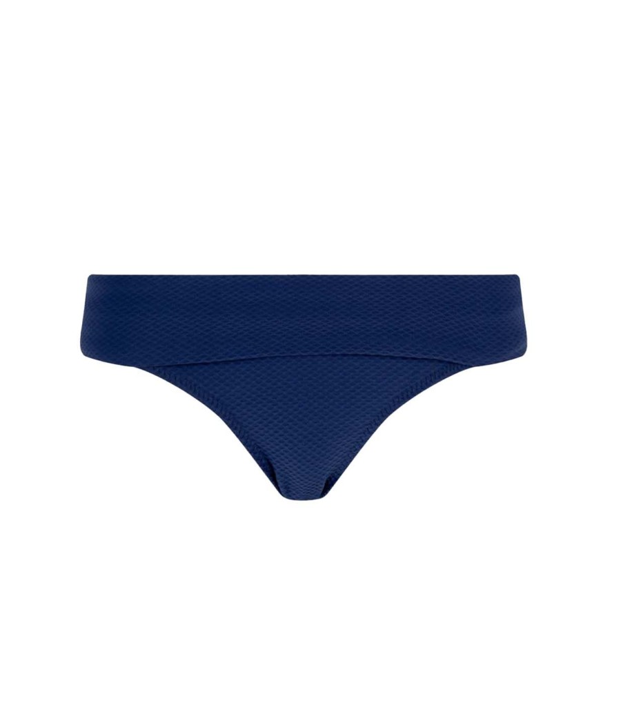 Clothing Heidi Klein | Fold Over Bikini Bottom In Dark Navy