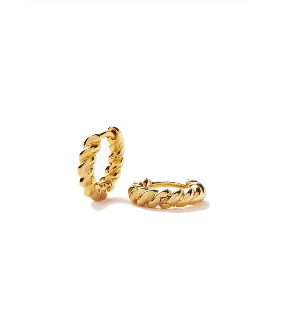 Accessories Missoma | Twisted Tidal Huggies In Gold