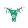 Clothing Zulu & Zephyr | Reversible Curve Tie Brief In Green Flower