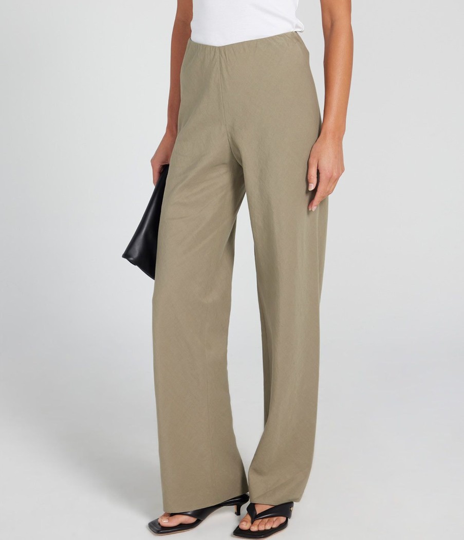 Clothing Vince | High Waist Cotton Bias Pant In Artichoke