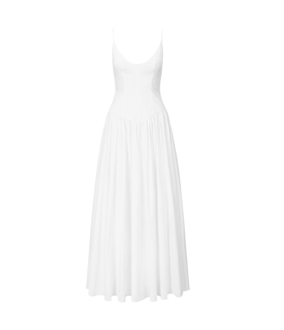 Clothing Staud | Dena Maxi Dress In White