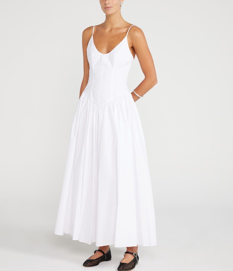 Clothing Staud | Dena Maxi Dress In White