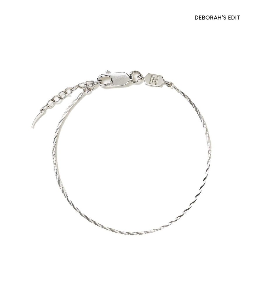 Accessories Missoma | Savi Asymmetric Square Chain Bracelet In Silver