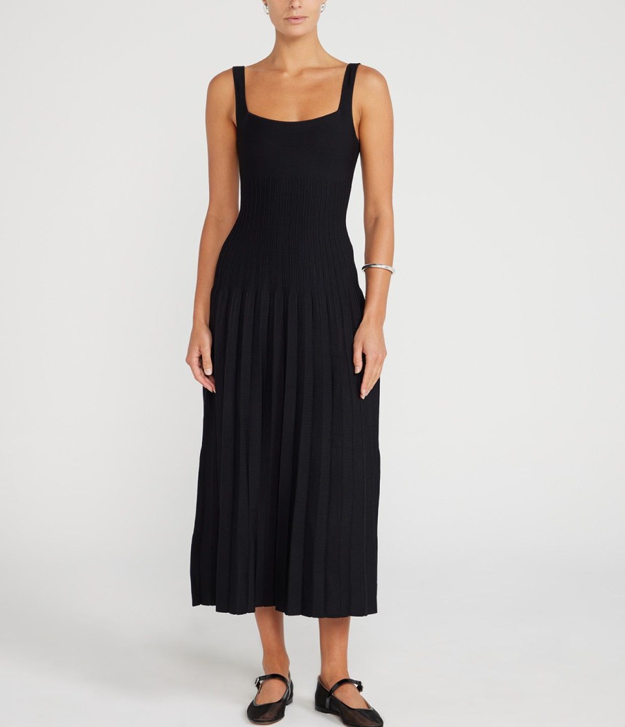 Clothing Staud | Ellison Bodice Dress In Black