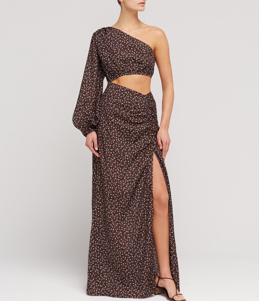 Clothing Peony | Asymmetric Maxi Dress In Everlasting