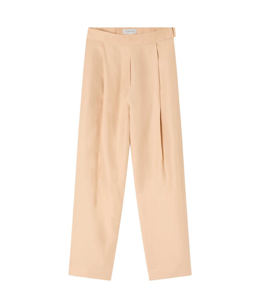 Clothing Lee Mathews | Lennox Pleated Pant In Blush