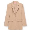 Clothing Staud | City Oversized Blazer In Camel