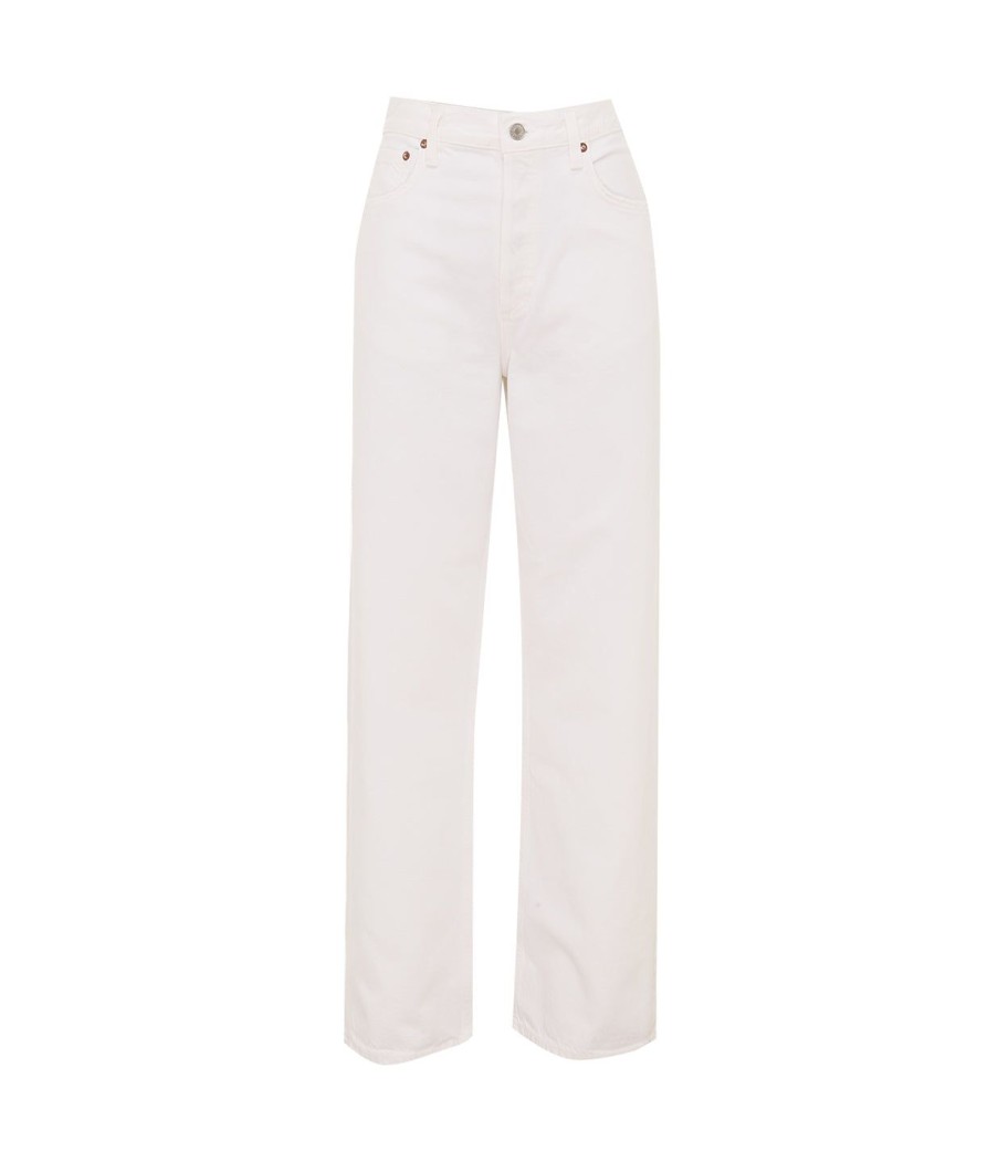 Clothing Agolde | Low Slung Baggy Jean In Milkshake