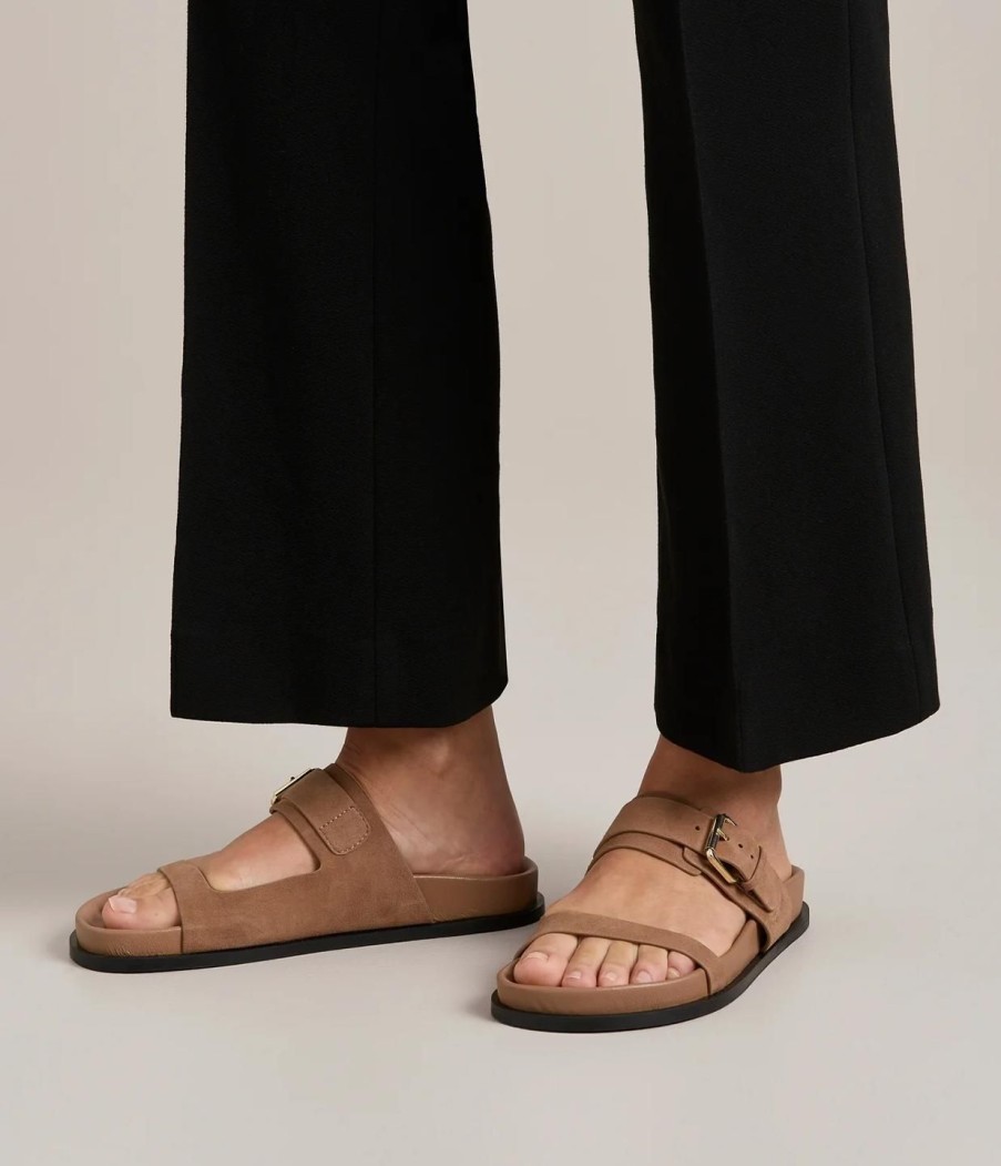 Shoes A.Emery | Prince Suede Slide In Nutmeg