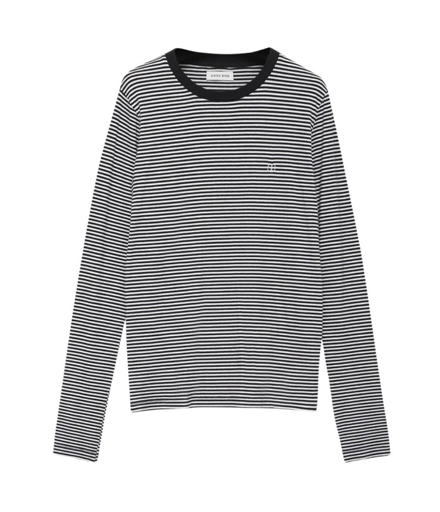 Clothing Anine Bing | Rylan Tee In Black And White Stripe