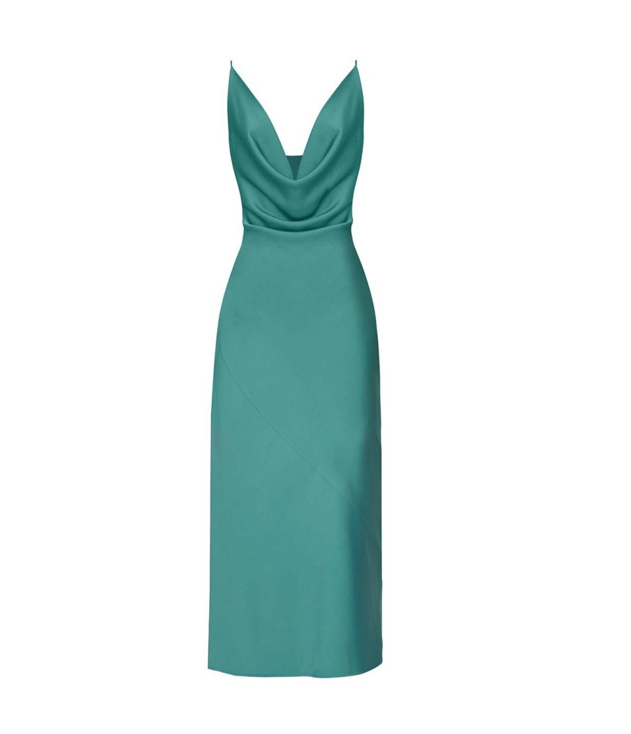 Clothing Wynn Hamlyn | Dianne Slip Dress In Teal