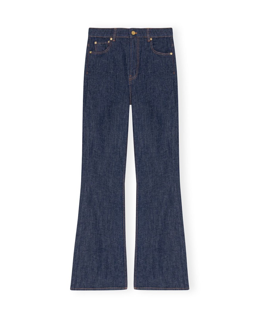 Clothing Ganni | High Waisted Denim Jean In Rinse