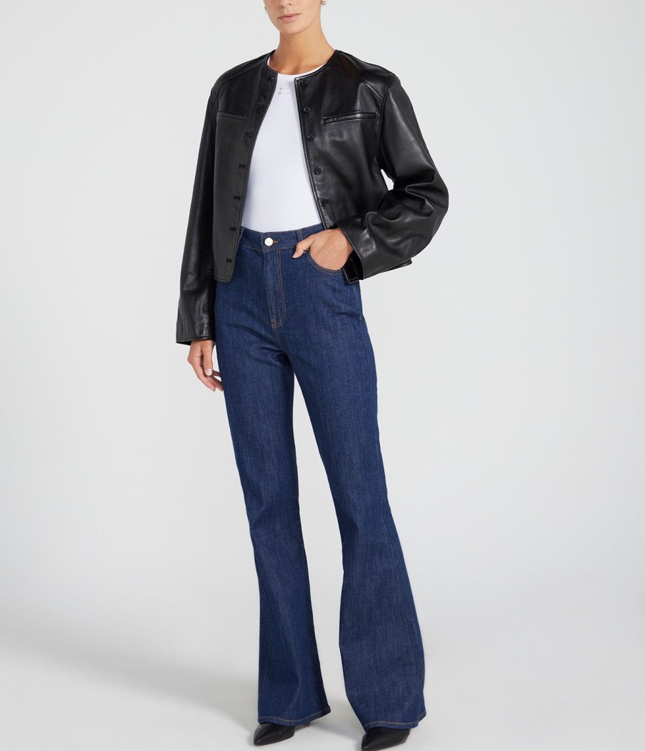 Clothing Ganni | High Waisted Denim Jean In Rinse