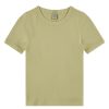 Clothing Flore Flore | Car Fitted Crew Tee In Khaki