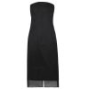 Clothing Gauge81 | Punta Strapless Midi Dress In Black