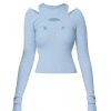 Clothing Wynn Hamlyn | Derry Long Sleeve Top In Powder Blue