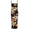 Clothing Leo Lin | Rachel Cowl Neck Slip Dress In Opulent Mystic Print