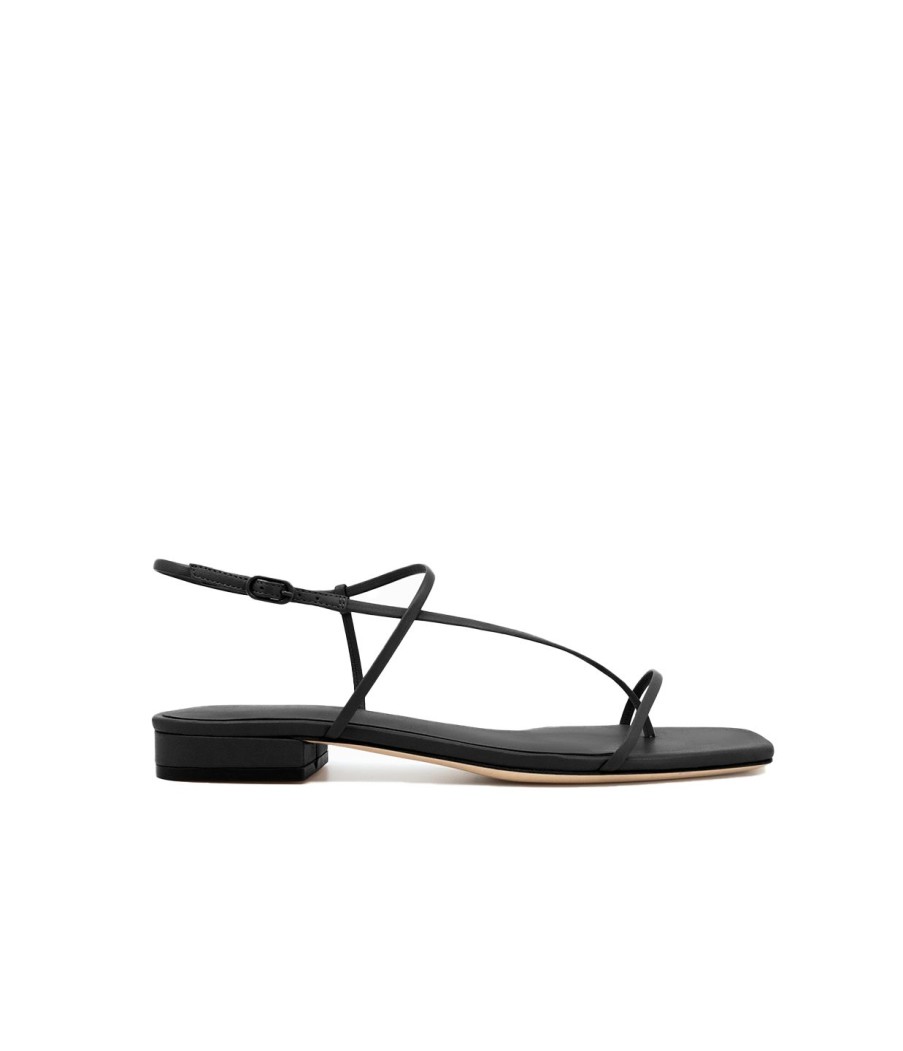 Shoes Studio Amelia | Cross Front Flat In Black