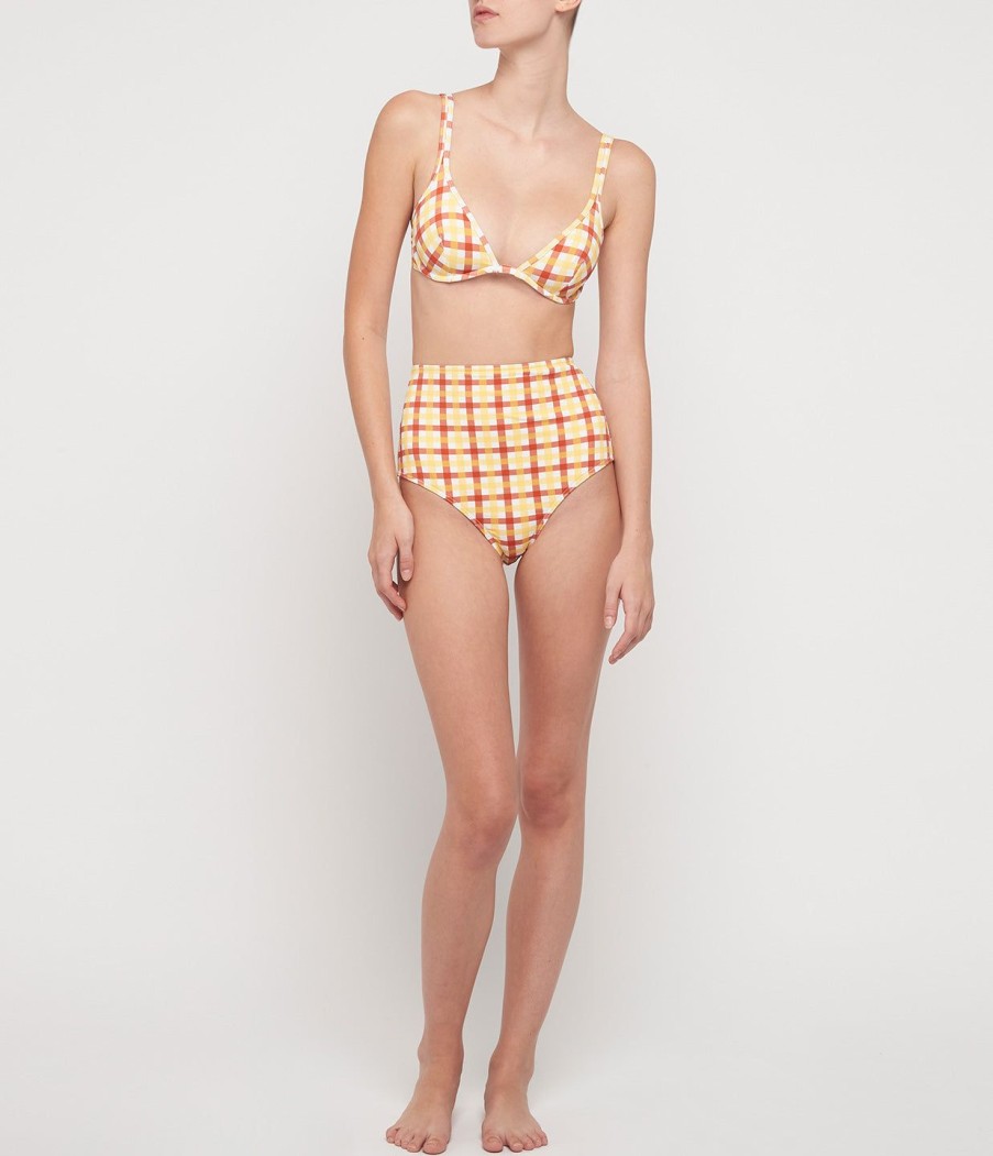 Clothing Ephemera | High Waisted Pant In Pineapple Gingham