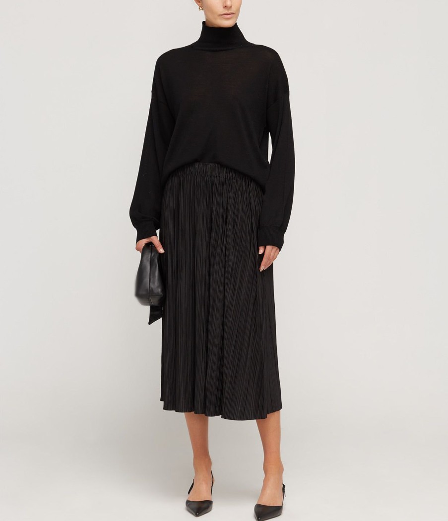 Clothing Samsoe Samsoe | Uma Midi Skirt In Black