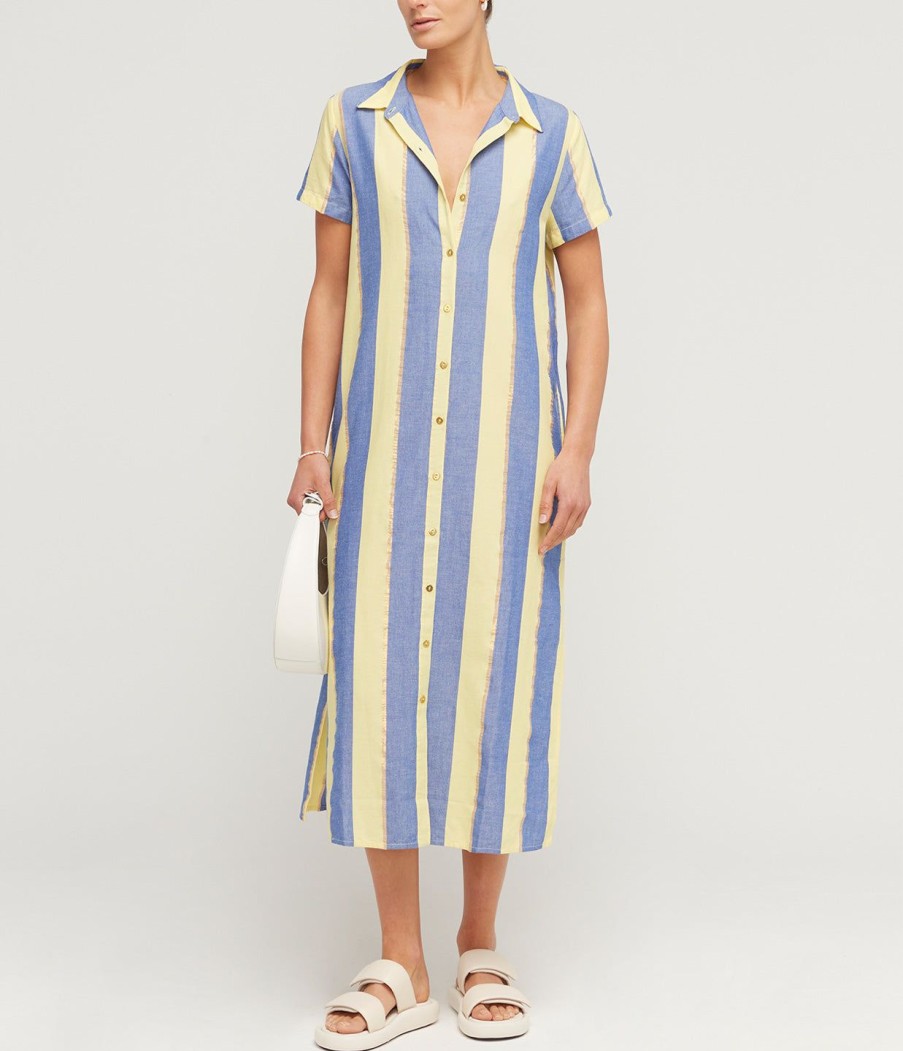 Clothing Ilio nema | Hypnos Shirt Dress In Xania Stripe