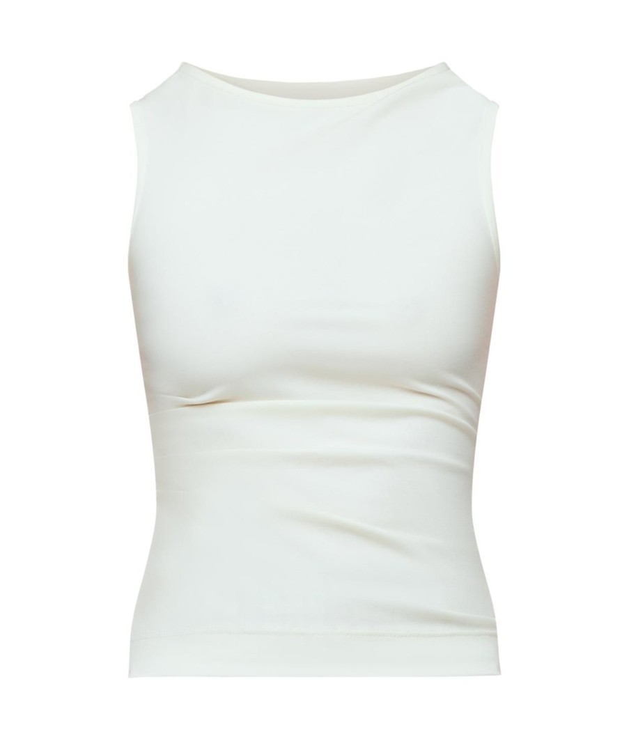 Clothing Wynn Hamlyn | Monica Sleeveless Tank In Ivory