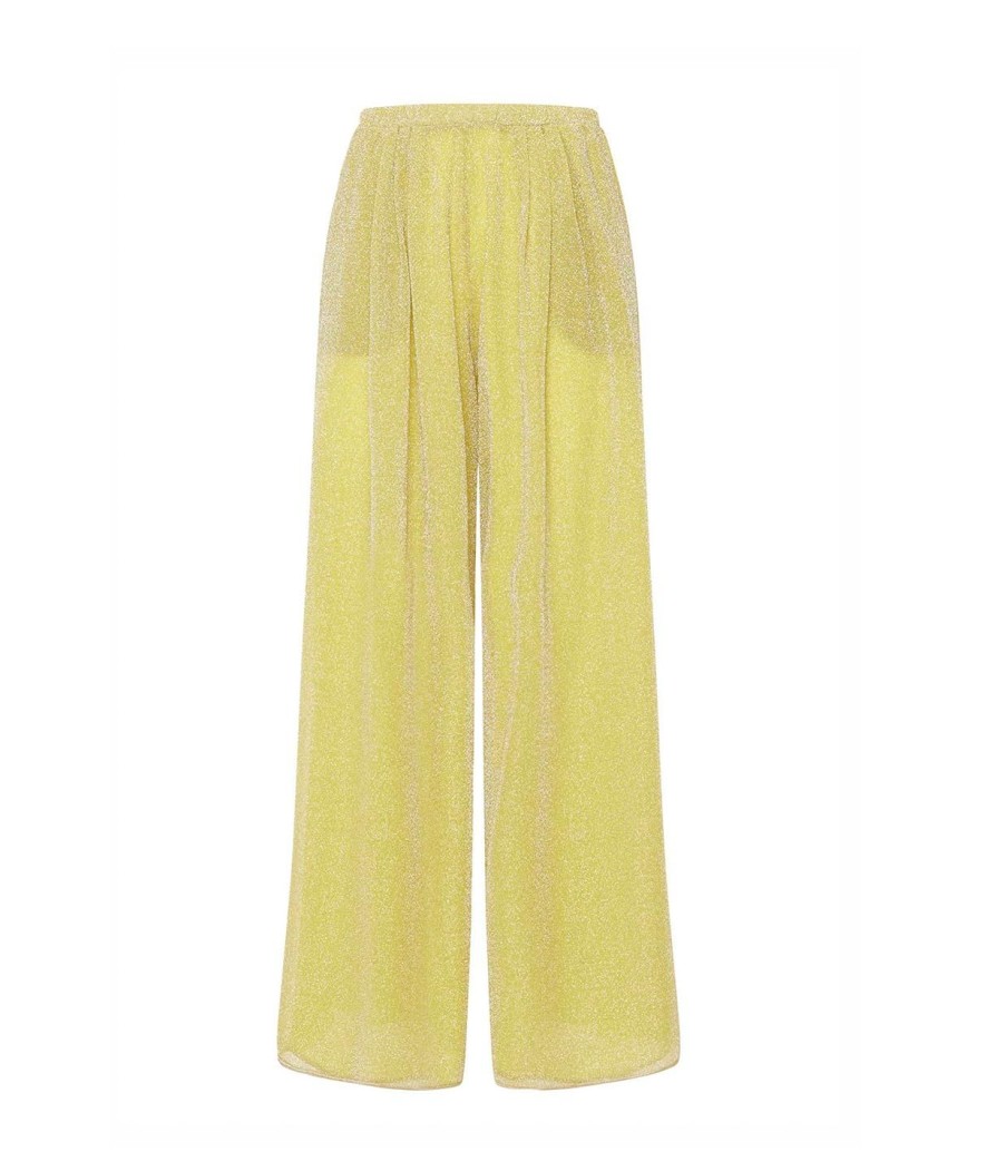 Clothing Oseree | Lumiere Wide Leg Pants In Citron