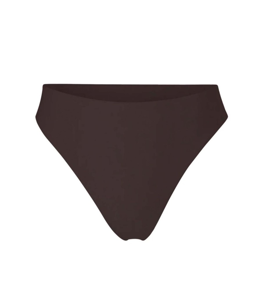 Clothing Anemos | The Midi High Cut Bikini Bottom In Espresso