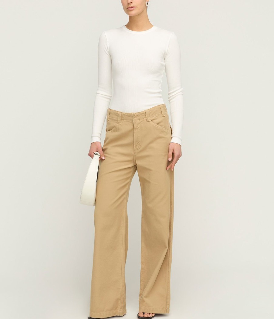 Clothing Citizens Of Humanity | Paloma Utility Trouser In Khaki Classic