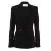 Clothing Harris Wharf London | Double Breasted Merino Blazer In Black