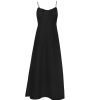 Clothing Casa Raki | Selina Linen Slip Dress In Black