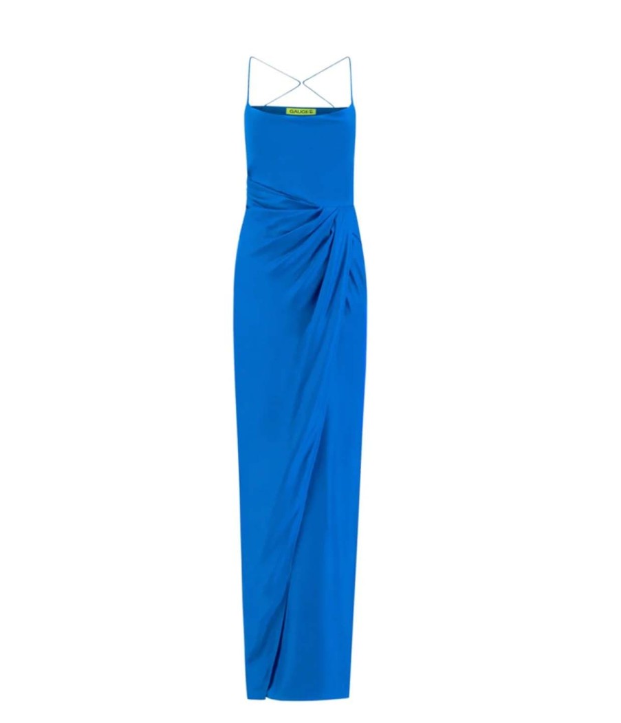 Clothing Gauge81 | Shiroi Silk Maxi Dress In Lapis