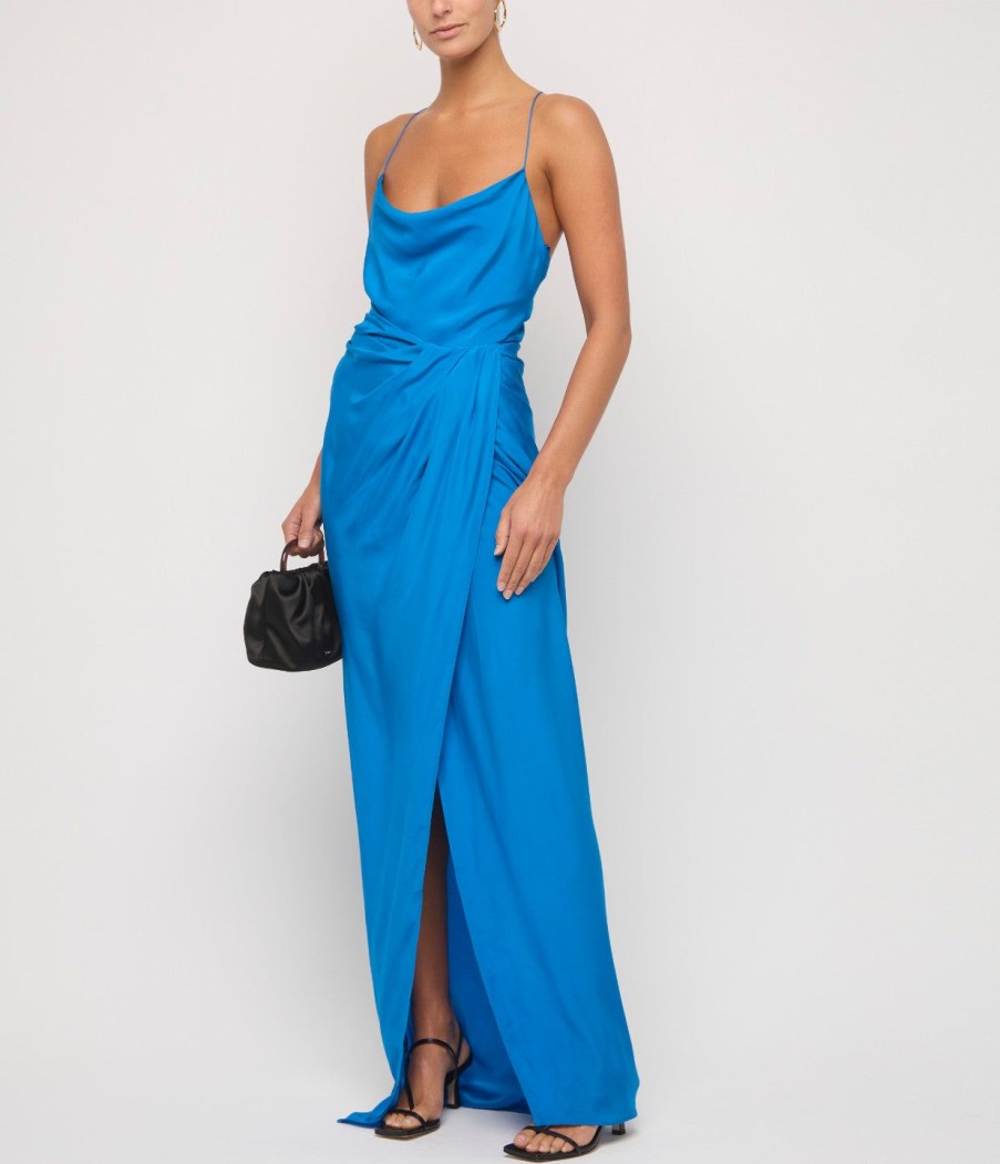 Clothing Gauge81 | Shiroi Silk Maxi Dress In Lapis