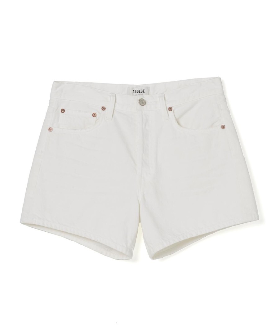 Clothing Agolde | Parker Denim Short In Dough