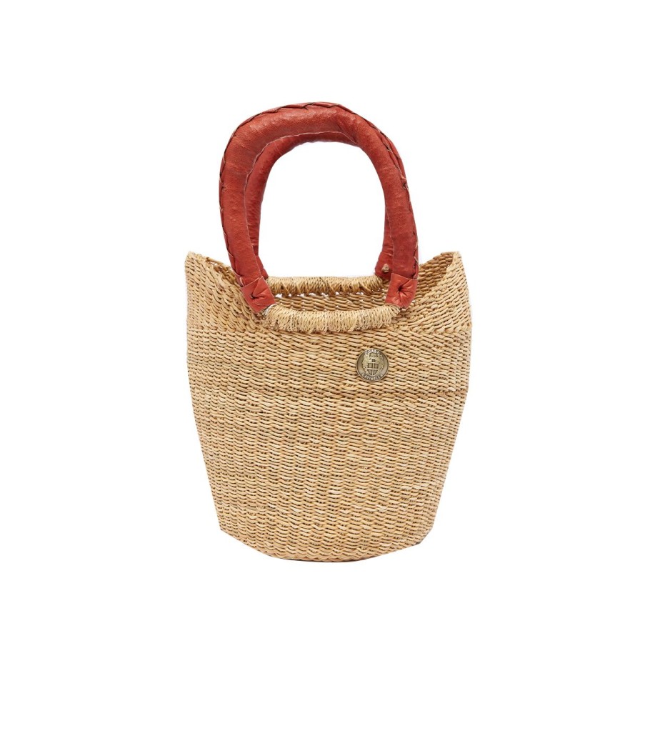 Accessories Casa Catinella | Mini Basket Bag In Tan