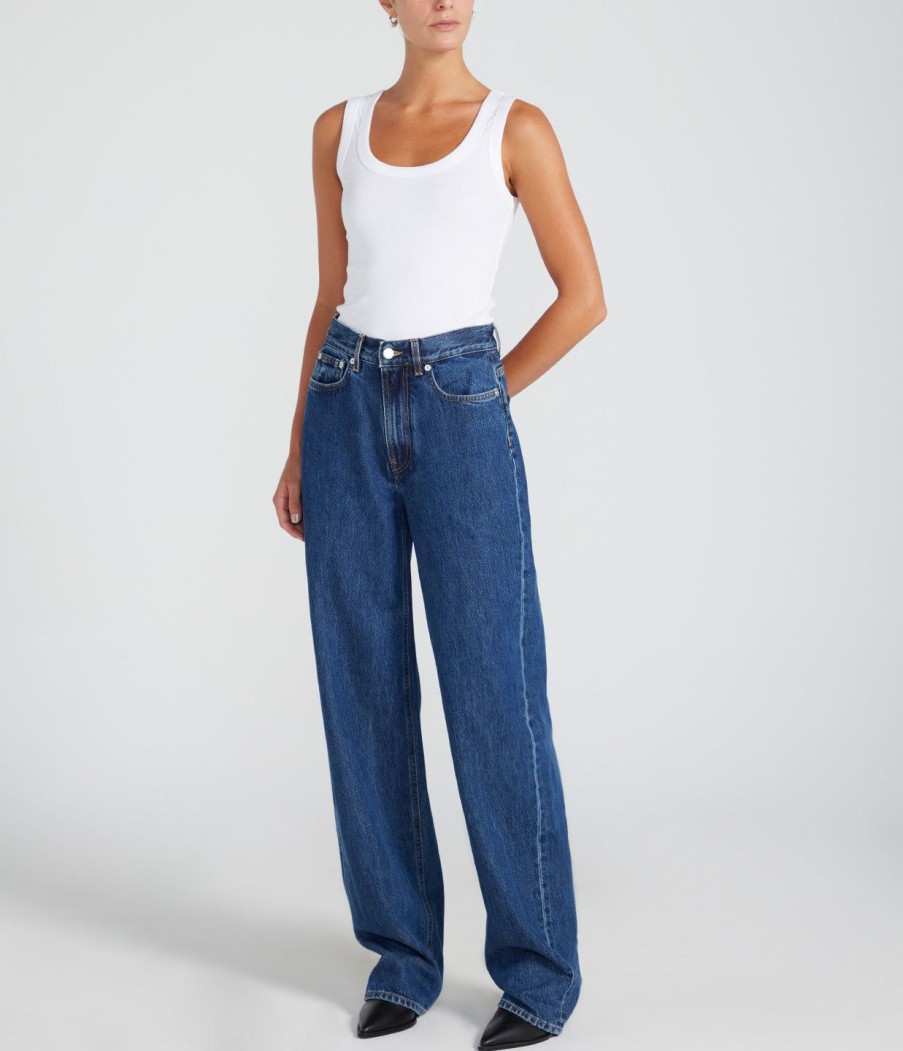 Clothing Loulou Studio | Samur Denim Baggy Jean In Washed Blue