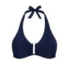 Clothing Heidi Klein | Textured D-G Bikini Top In Dark Navy