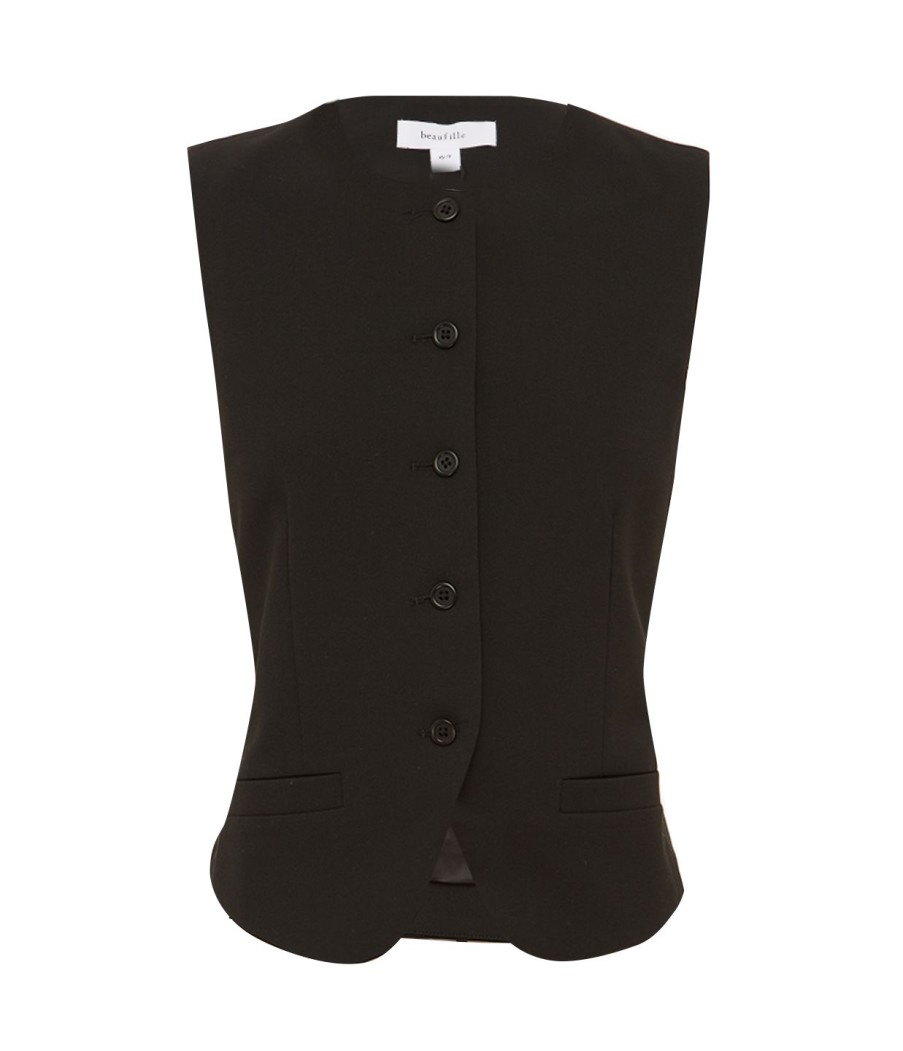 Clothing Beaufille | Rubens Tailored Vest In Black